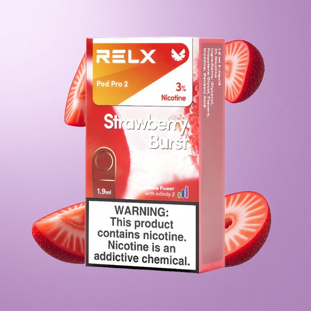 Relx Pod Pro 2 600 Puffs Erdbeer-Geschmack Deutschland großhandel Nikotingehalt: 3%