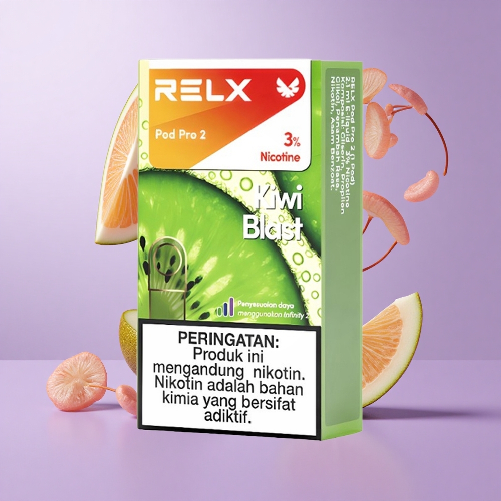 Relx Pod Pro 2 600 Puffs Kiwi-Explosion Deutschland großhandel Nikotingehalt: 3%
