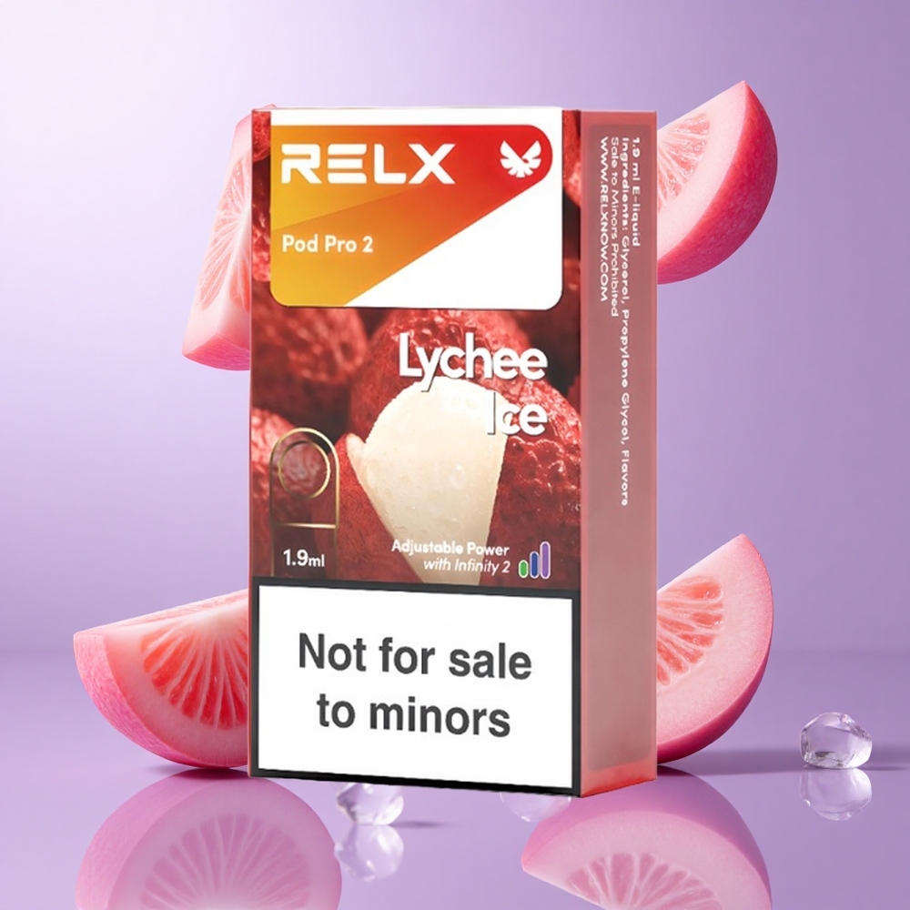 Relx Pod Pro 2 600 Puffs Litschi Eis Deutschland großhandel Nikotingehalt: 0%