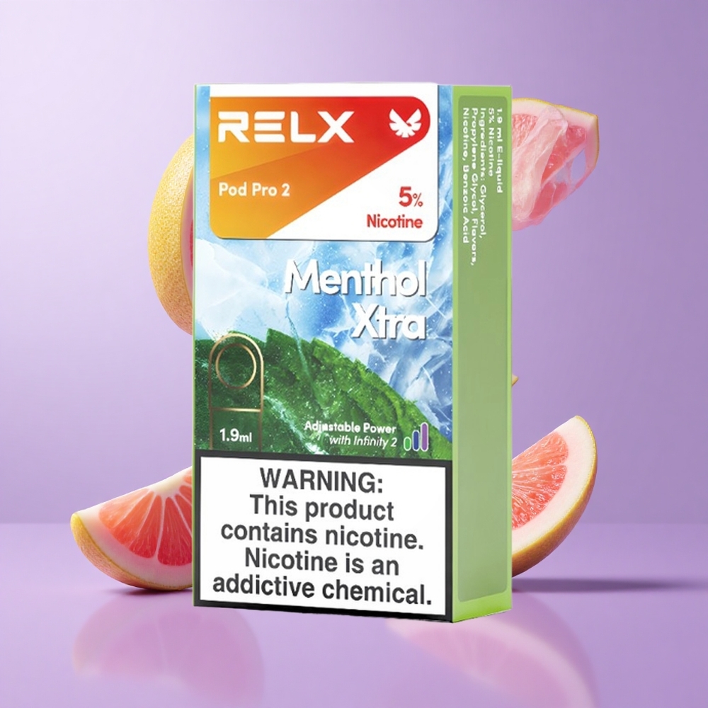 Relx Pod Pro 2 600 Puffs Menthol Xtra Deutschland großhandel Nikotingehalt: 5%