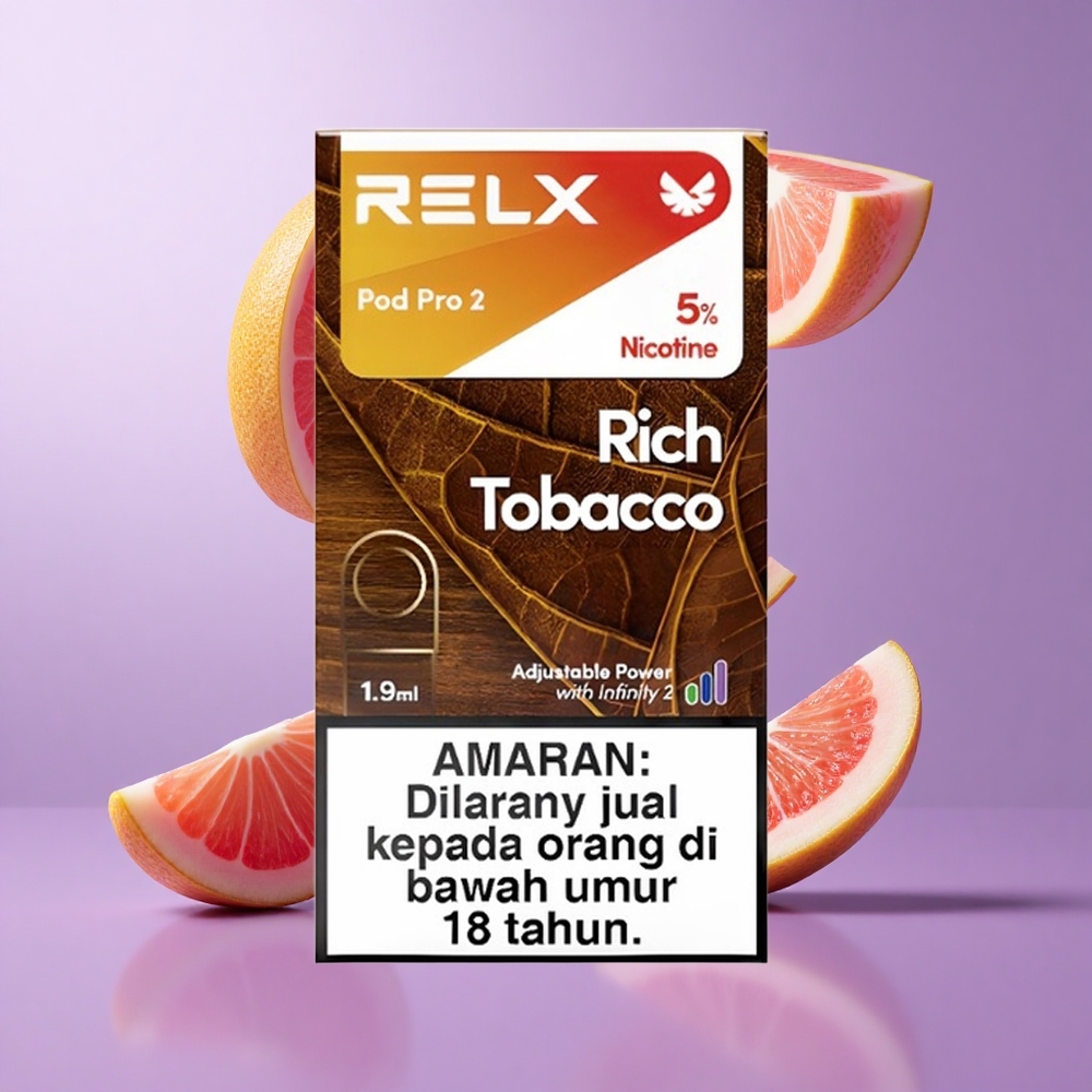 Relx Pod Pro 2 600 Puffs Reich Tabak Deutschland großhandel Nikotingehalt: 5%