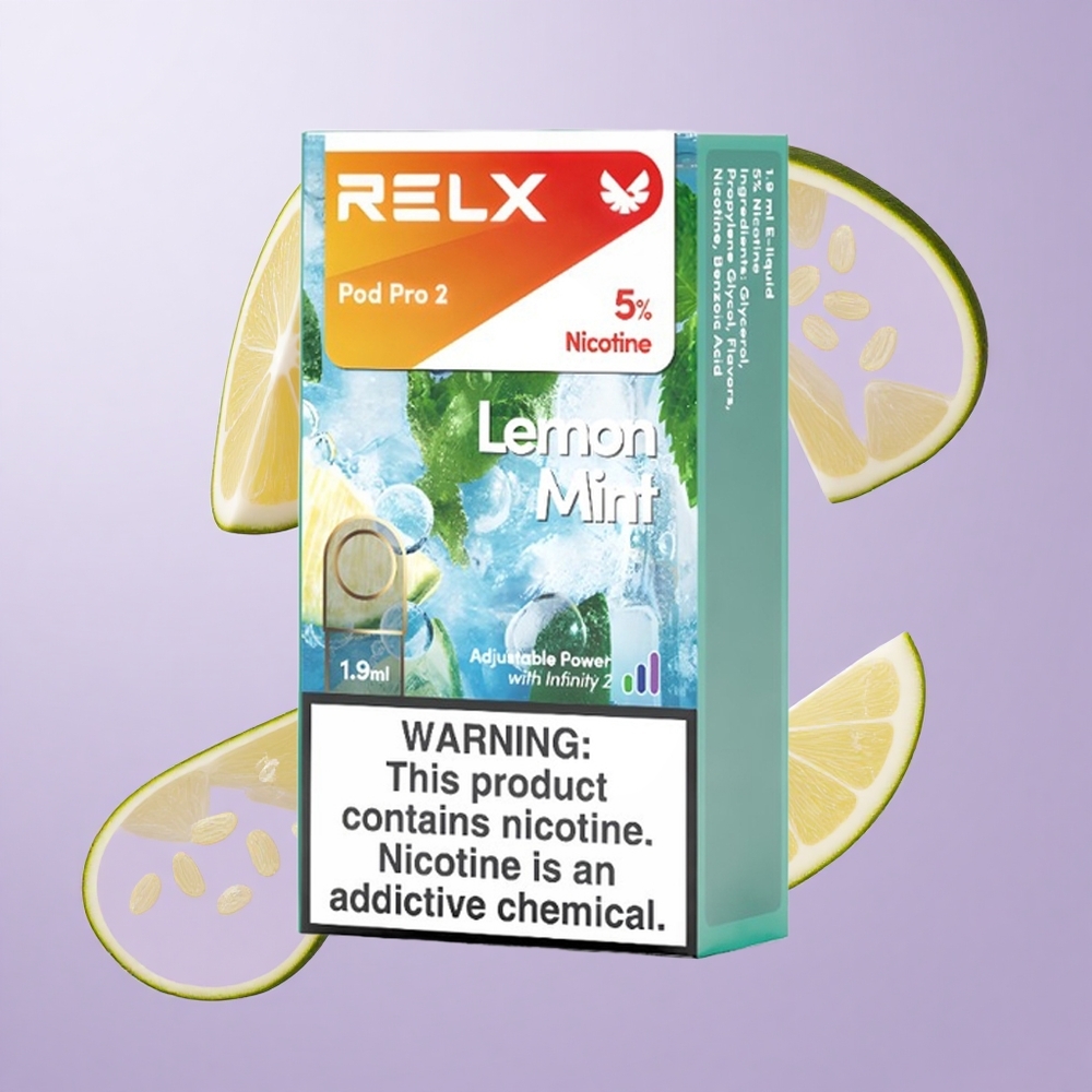 Relx Pod Pro 2 600 Puffs Zitrone Minze Deutschland großhandel Nikotingehalt: 5%