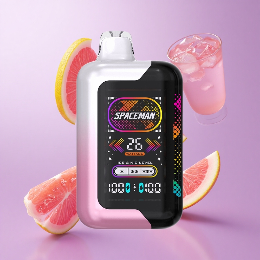 SMOK SPACEMAN SP40000 40000 Puffs Rosa Zitronenlimonade Deutschland großhandel Integrierte Akkukapazität: 1000mAh