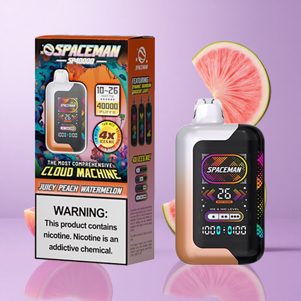 SMOK SPACEMAN SP40000 40000 Puffs saftiger Pfirsich Wassermelone Deutschland großhandel Integrierte Akkukapazität: 1000mAh