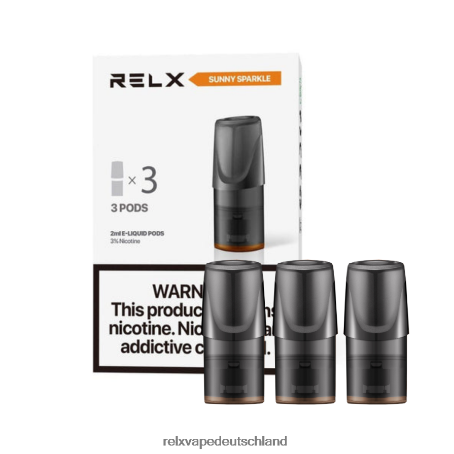 sonniges, glitzerndes Orangenlimonade RELX Classic Schoten - RELX pods günstig kaufen IUT8R131