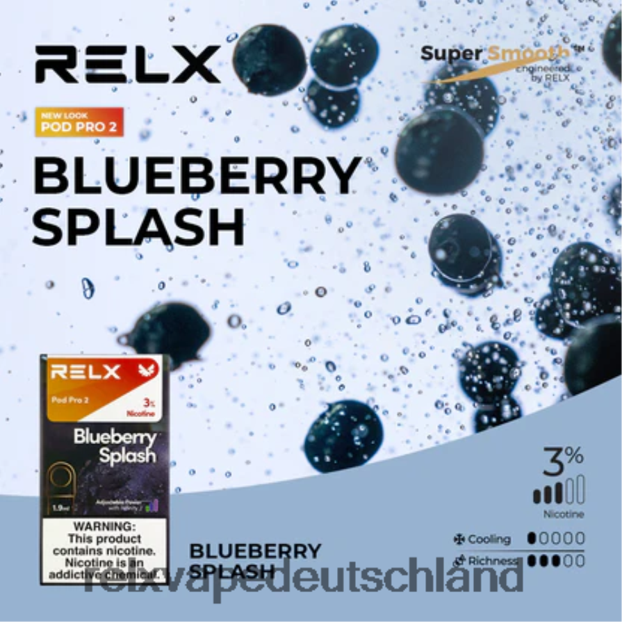 Blaubeere RELX Pod Pro 2 - 3 Pods - RELX Berlin IUT8R90