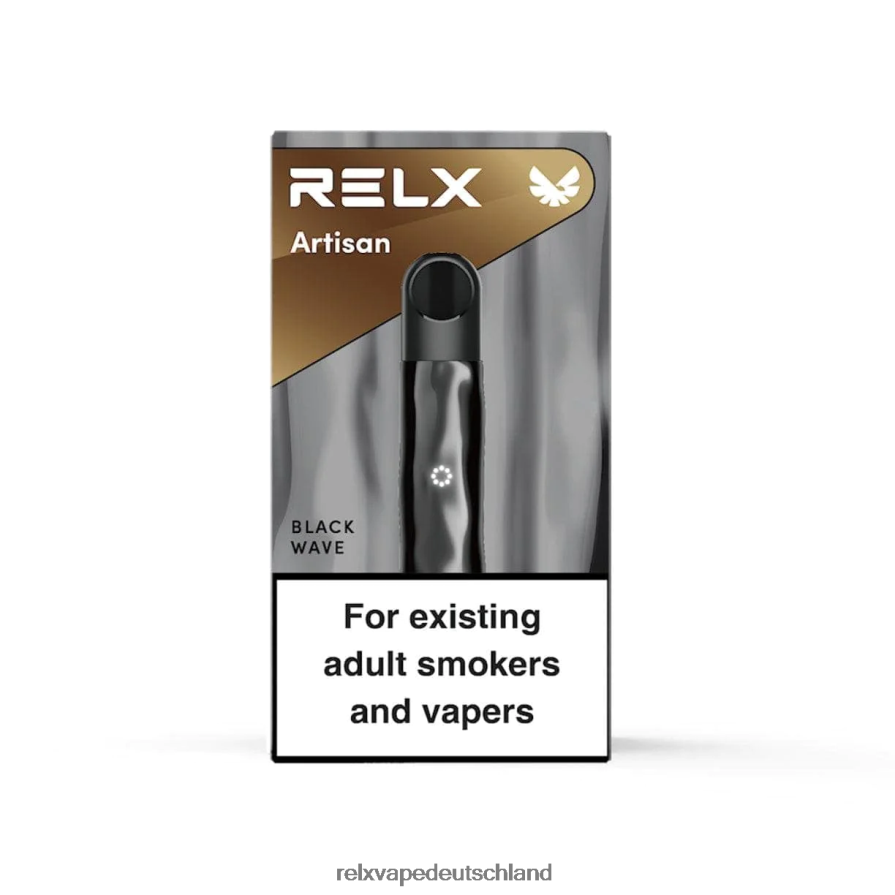 schwarze Welle RELX Metal Artisan Gerät - RELX vape Deutschland IUT8R64